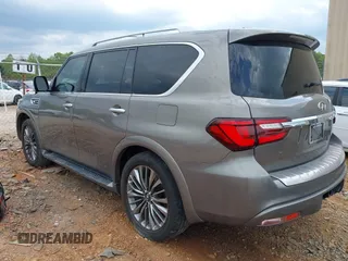 2019 Infiniti QX80 Luxe z VIN JN8AZ2NF2K9681574, wystawiony jako IAAI lot #41987298 z przebiegiem 123 931 mil mil oraz . Historia ofert i sprzedaży dostępna na DreamBid. Obrazek 3.
