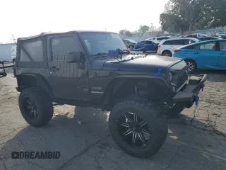 2017 Jeep Wrangler Sport with VIN 1C4GJWAG9HL576707, listed as a Copart auction lot 43285955 with 113,692 mi miles and Salvage Title. Bid and sale history available at DreamBid. Image 4.