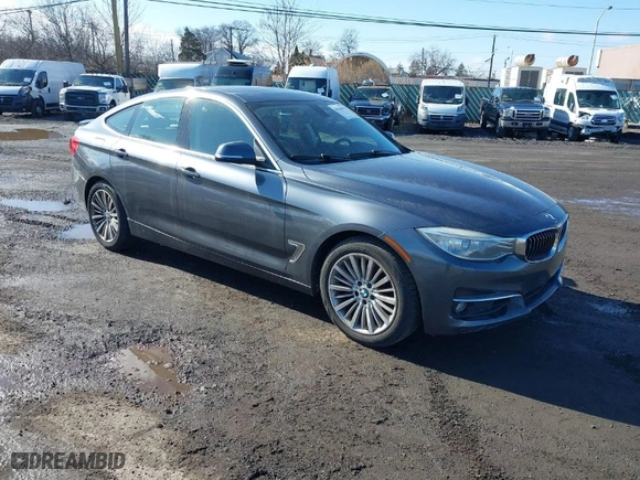 2015 BMW 3 Series Gran Turismo 328i xDrive with VIN WBA3X5C53FD561711, listed as a IAAI auction lot 41523054 with 168,902 mi miles. Bid and sale history available at carsss.com. Image 1.