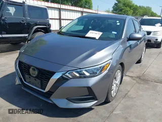 2020 Nissan Sentra S with VIN 3N1AB8BV2LY215995, listed as a IAAI auction lot 41875875 with 45,164 mi miles. Bid and sale history available at carsss.com. Image 2.