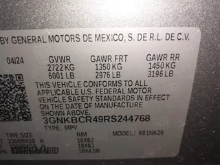 2024 Chevrolet Blazer LT с VIN 3GNKBCR49RS244768, выставлен на аукционе IAAI как лот 41911870 с пробегом 11 616 миль миль и . История ставок и продаж доступна на DreamBid. Изображение 9.