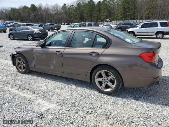 2014 BMW 3 Series 328i with VIN WBA3A5C55EF605762, listed as a Copart auction lot 49843615 with 99,299 mi miles and Salvage Title. Bid and sale history available at carsss.com. Image 2.