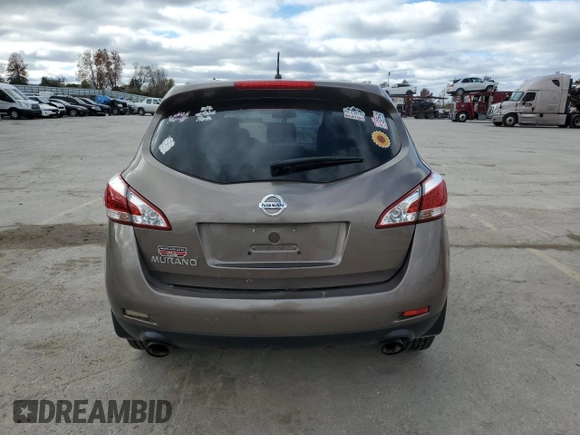 2011 Nissan Murano S with VIN JN8AZ1MU9BW067181, listed as a Copart auction lot 80911904 with 158,072 mi miles and Salvage Title. Bid and sale history available at carsss.com. Image 6.