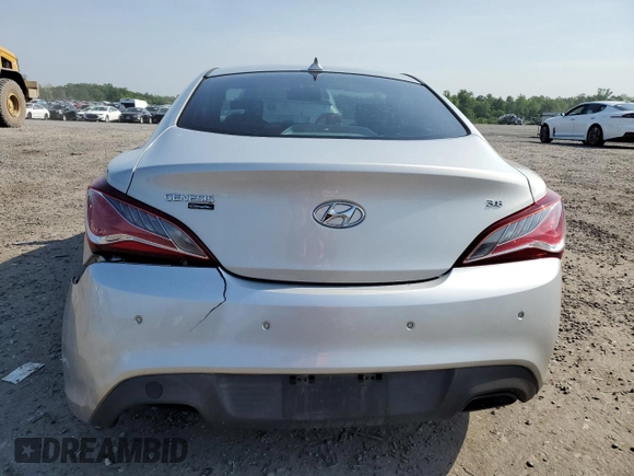 2013 Hyundai Genesis Coupe R-Spec with VIN KMHHU6KJ3DU112575, listed as a Copart auction lot 57287265 with 55,720 mi miles and Salvage title. Bid and sale history available at DreamBid. Image 6.