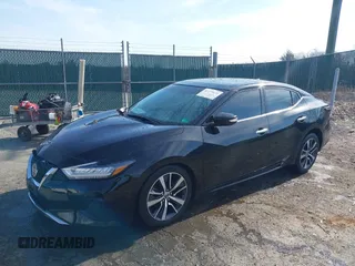 2019 Nissan Maxima SV with VIN 1N4AA6AV8KC371882, listed as a IAAI auction lot 41779671 with 107,296 mi miles and . Bid and sale history available at DreamBid. Image 2.