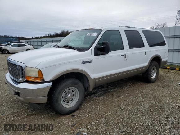 2000 Ford Excursion Limited with VIN 1FMNU42L0YEA46544, listed as a Copart auction lot 86452874 with 187,130 mi miles and Clean title. Bid and sale history available at DreamBid. Image 1.