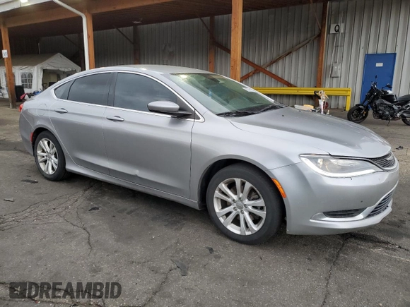 2015 Chrysler 200 Limited with VIN 1C3CCCAB6FN748483, listed as a Copart auction lot 56066135 with 142,359 mi miles and Salvage title. Bid and sale history available at DreamBid. Image 4.