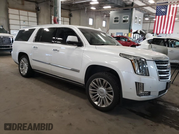 2018 Cadillac Escalade ESV Platinum z VIN 1GYS4KKJ7JR120920, wystawiony jako Copart lot #73478424 z przebiegiem 130 860 mil mil oraz Szkoda całkowita • Salvage title. Historia ofert i sprzedaży dostępna na DreamBid. Obrazek 4.