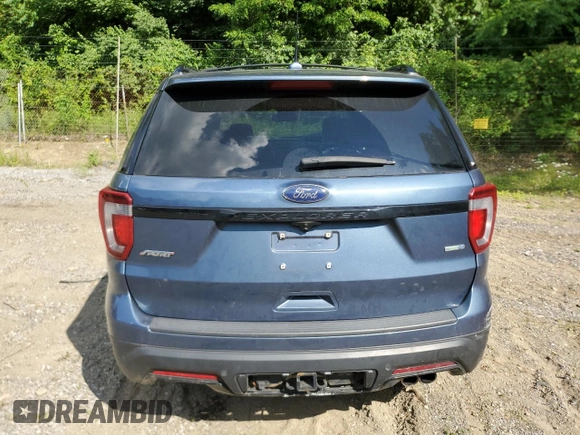 2019 Ford Explorer Sport with VIN 1FM5K8GT9KGB00263, listed as a Copart auction lot 61103165 with Not provided miles and Salvage title. Bid and sale history available at DreamBid. Image 6.