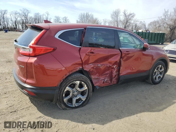 2018 Honda CR-V EX with VIN 2HKRW2H56JH640591, listed as a Copart auction lot 48599405 with 78,561 mi miles and Salvage Title. Bid and sale history available at DreamBid. Image 3.