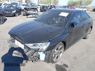 2022 Audi A3 Premium with VIN WAUAUDGY0NA084461, listed as a IAAI auction lot 41454349 with 33,441 mi miles. Bid and sale history available at carsss.com. Image 2.