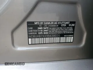 2009 Mercedes-Benz E 350 with VIN WDBUH87XX9B438035, listed as a Copart auction lot 81845833 with Not Provided miles and Non Repairable. Bid and sale history available at DreamBid. Image 13.