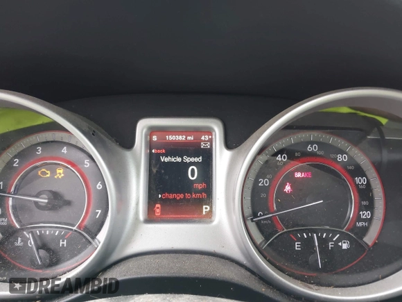 2019 Dodge Journey GT with VIN 3C4PDDEG1KT738783, listed as a IAAI auction lot 41470418 with 150,382 mi miles and . Bid and sale history available at DreamBid. Image 7.