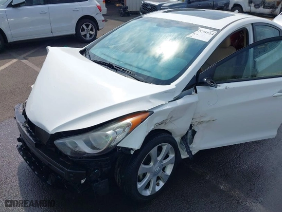 2013 Hyundai Elantra GLS PZEV with VIN 5NPDH4AE4DH294023, listed as a IAAI auction lot 41570524 with 1 mi miles. Bid and sale history available at carsss.com. Image 6.
