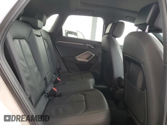 2021 Audi Q3 S line Premium with VIN WA1DECF3XM1045978, listed as a Copart auction lot 59963385 with 43,074 mi miles and Salvage title. Bid and sale history available at DreamBid. Image 10.