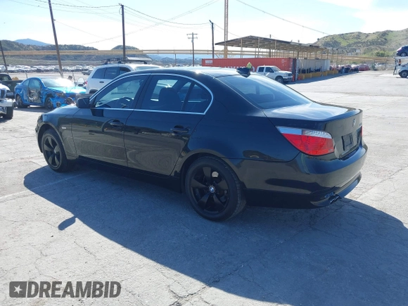 2007 BMW 5 Series 525i with VIN WBANE53557CY06269, listed as a IAAI auction lot 41841784 with 145,076 mi miles and . Bid and sale history available at carsss.com. Image 3.