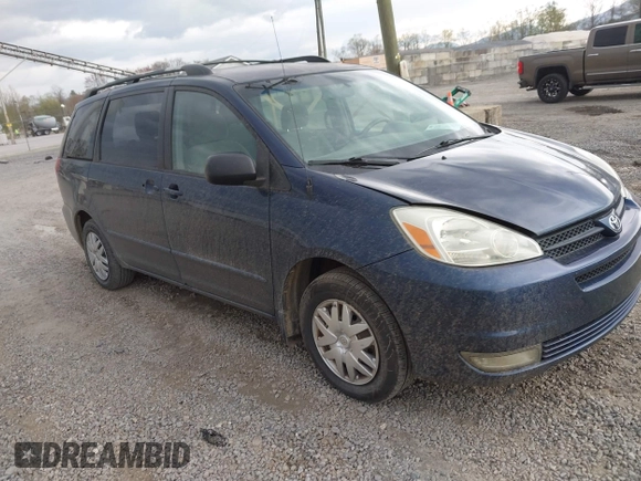 2005 Toyota Sienna CE with VIN 5TDZA23C55S381533, listed as a IAAI auction lot 42007324 with 221,520 mi miles and . Bid and sale history available at DreamBid. Image 1.