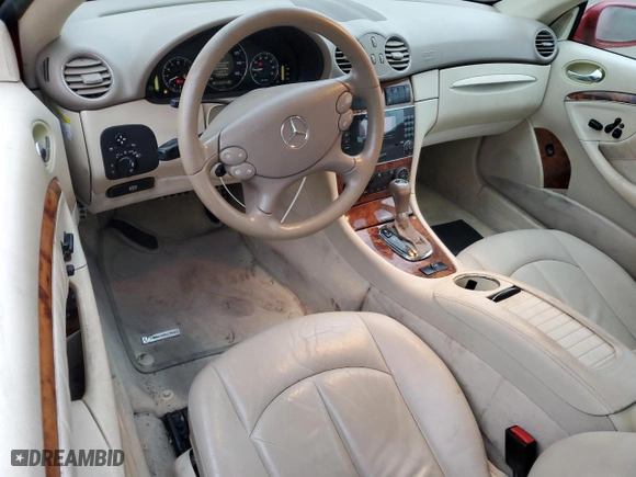 2007 Mercedes-Benz CLK-Class 3.5L with VIN WDBTK56F77F225926, listed as a Copart auction lot 86714454 with 116,501 mi miles and Clean Title. Bid and sale history available at carsss.com. Image 8.