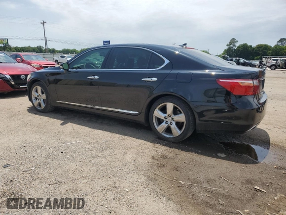 2012 Lexus LS 460 L with VIN JTHGL5EF5C5045506, listed as a Copart auction lot 56993715 with 141,923 mi miles and Salvage title. Bid and sale history available at DreamBid. Image 2.