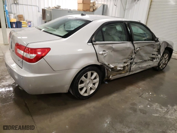 2008 Lincoln MKZ with VIN 3LNHM26T78R613695, listed as a Copart auction lot 47081595 with 209,843 mi miles and Salvage Title. Bid and sale history available at carsss.com. Image 3.