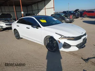 2022 Kia K5 GT-Line with VIN 5XXG64J23NG089623, listed as a IAAI auction lot 42109751 with 128,273 mi miles. Bid and sale history available at carsss.com. Image 1.