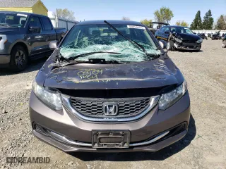 2013 Honda Civic Sdn LX with VIN 2HGFB2F50DH517143, listed as a Copart auction lot 50050555 with 57,917 mi miles and Salvage Title. Bid and sale history available at carsss.com. Image 5.