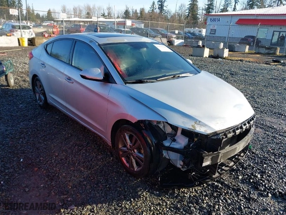 2017 Hyundai Elantra Limited with VIN 5NPD84LF9HH159826, listed as a IAAI auction lot 41675149 with 152,593 mi miles. Bid and sale history available at carsss.com. Image 1.