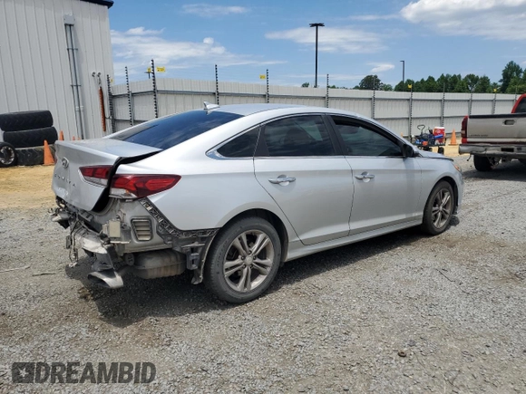 2018 Hyundai Sonata Sport Plus with VIN 5NPE34AF9JH629526, listed as a Copart auction lot 58087274 with 92,493 mi miles and Salvage Title. Bid and sale history available at DreamBid. Image 3.