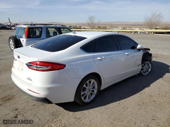 2019 Ford Fusion Hybrid SE with VIN 3FA6P0LU7KR257833, listed as a Copart auction lot 47262815 with 96,124 mi miles and Salvage Title. Bid and sale history available at carsss.com. Image 3.