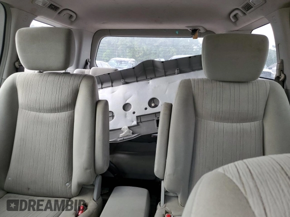 2012 Nissan Quest SL with VIN JN8AE2KP7C9038261, listed as a Copart auction lot 54002565 with 0 mi miles and Salvage Title. Bid and sale history available at carsss.com. Image 10.