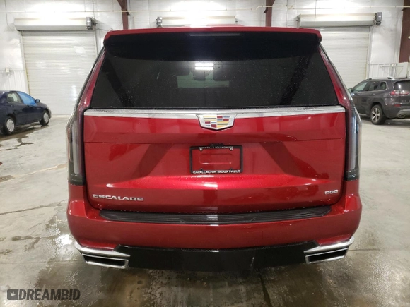 2023 Cadillac Escalade 4WD Premium Luxury with VIN 1GYS4CKL8PR509680, listed as a Copart auction lot 77758544 with 11,125 mi miles and Salvage Title. Bid and sale history available at carsss.com. Image 6.