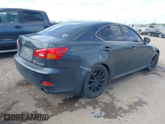2006 Lexus IS 250 Manual with VIN JTHBK262865010292, listed as a IAAI auction lot 41832213 with 224,542 mi miles. Bid and sale history available at carsss.com. Image 4.