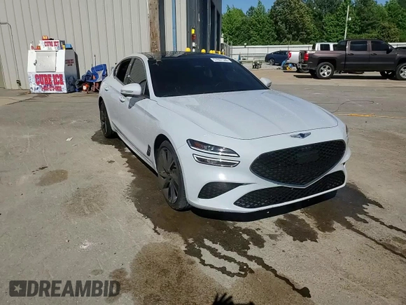 2022 Genesis G70 3.3T with VIN KMTG54TE8NU085587, listed as a Copart auction lot 57897535 with 23,785 mi miles and Salvage title. Bid and sale history available at DreamBid. Image 13.