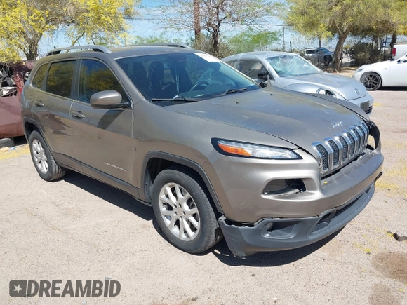 2017 Jeep Cherokee Latitude with VIN 1C4PJLCB8HW667384, listed as a IAAI auction lot 42047427 with 103,339 mi miles and . Bid and sale history available at carsss.com. Image 1.