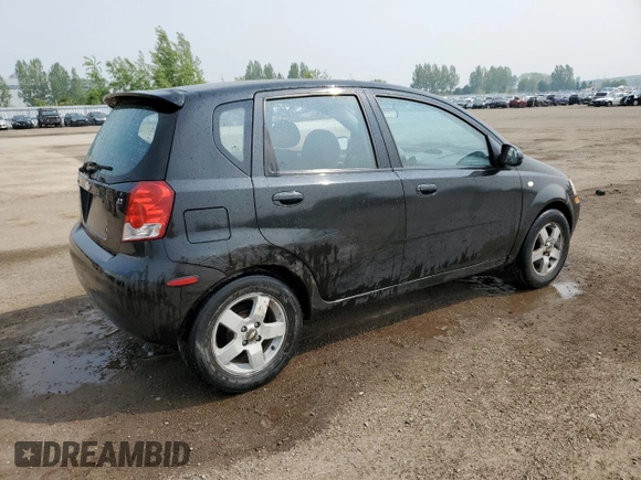 2007 Chevrolet Aveo LT z VIN KL1TG65627B699713, wystawiony jako Copart lot #59269135 z przebiegiem 201 659 mil mil oraz Czysty tytuł • Clean title. Historia ofert i sprzedaży dostępna na DreamBid. Obrazek 3.