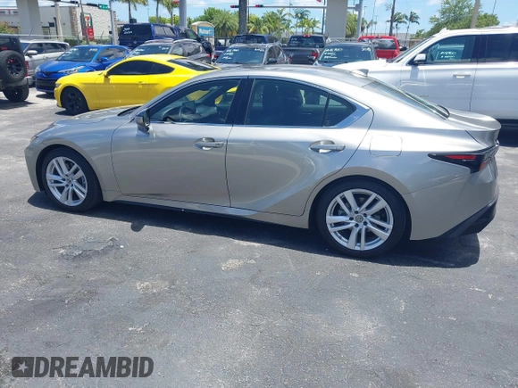 2021 Lexus IS 300 with VIN JTHCA1D23M5114416, listed as a IAAI auction lot 42582506 with 42,287 mi miles and . Bid and sale history available at DreamBid. Image 6.