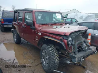 2007 Jeep Wrangler Unlimited Sahara with VIN 1J4GA59177L162022, listed as a IAAI auction lot 41887599 with 207,358 mi miles and . Bid and sale history available at DreamBid. Image 1.