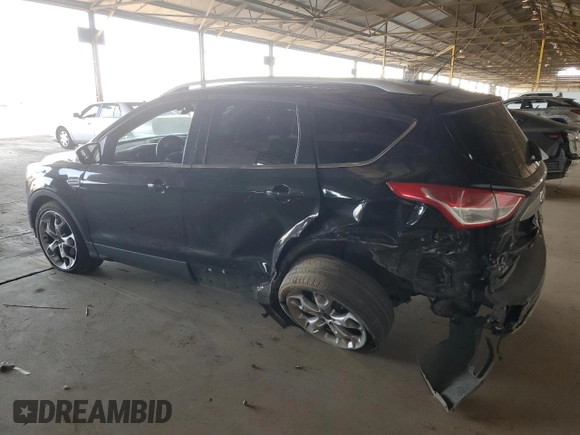 2015 Ford Escape Titanium with VIN 1FMCU0J91FUA17918, listed as a Copart auction lot 64525025 with 130,095 mi miles and Salvage title. Bid and sale history available at DreamBid. Image 2.