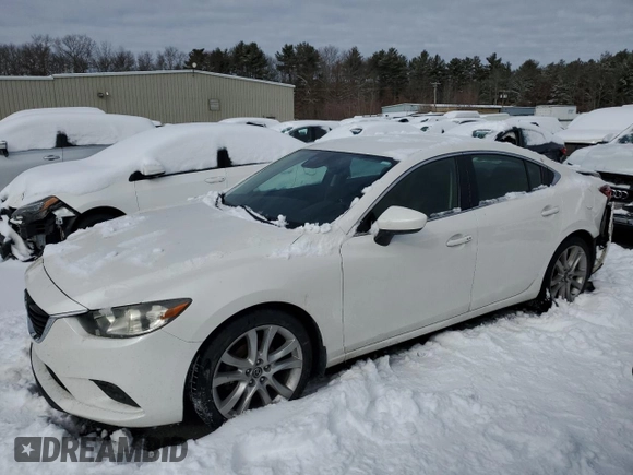 2014 Mazda Mazda6 i Touring with VIN JM1GJ1T58E1110630, listed as a Copart auction lot 43650175 with 203,425 mi miles and Salvage Title. Bid and sale history available at carsss.com. Image 1.