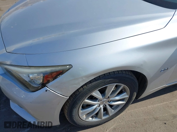 2017 Infiniti Q50 2.0t with VIN JN1CV7AP3HM642206, listed as a IAAI auction lot 41437630 with 122,612 mi miles. Bid and sale history available at carsss.com. Image 6.