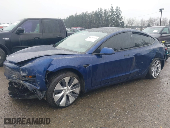 2022 Tesla Model 3 Long Range with VIN 5YJ3E1EB1NF142574, listed as a IAAI auction lot 41213900 with 127,404 mi miles and . Bid and sale history available at DreamBid. Image 6.