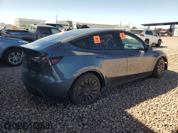 2022 Tesla Model Y Long Range z VIN 7SAYGDEE3NF543705, wystawiony jako Copart lot #50244955 z przebiegiem 59 063 mil mil oraz Szkody całkowita. Historia ofert i sprzedaży dostępna na DreamBid. Obrazek 3.