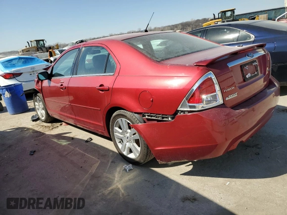 2008 Ford Fusion SEL with VIN 3FAHP08108R221949, listed as a Copart auction lot 48541285 with 0 mi miles and Salvage Title. Bid and sale history available at carsss.com. Image 2.