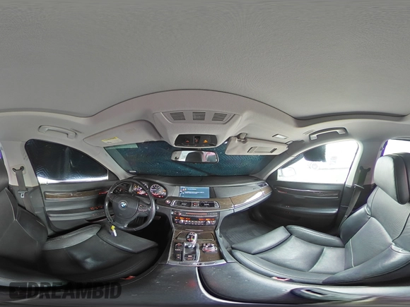 2009 BMW 7 Series 750Li with VIN WBAKB83529CY62069, listed as a Copart auction lot 44820915 with 123,684 mi miles and Salvage title. Bid and sale history available at DreamBid. Image 13.