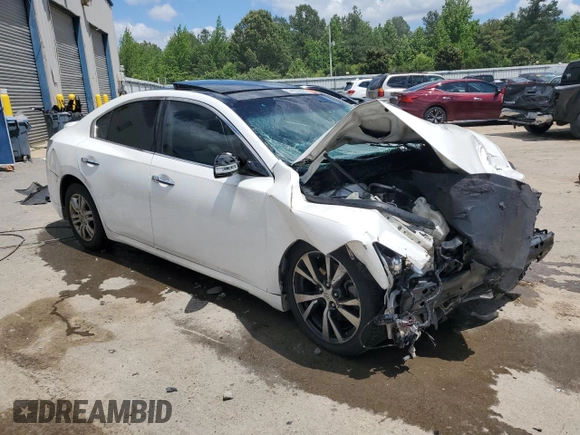 2012 Nissan Maxima SV with VIN 1N4AA5AP3CC861305, listed as a Copart auction lot 54036824 with Not provided miles and Non repairable. Bid and sale history available at DreamBid. Image 4.
