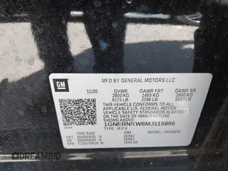 2021 Chevrolet Traverse High Country with VIN 1GNERNKW6MJ115896, listed as a IAAI auction lot 42152769 with 80,107 mi miles and . Bid and sale history available at DreamBid. Image 9.