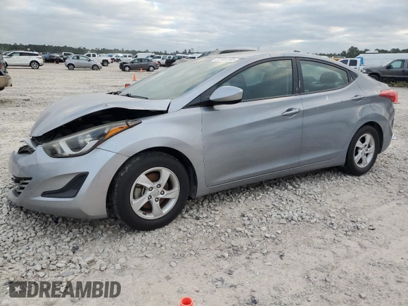 2015 Hyundai Elantra SE z VIN 5NPDH4AE2FH586787, wystawiony jako Copart lot #52965265 z przebiegiem 161 712 mil mil oraz Szkoda całkowita • Salvage title. Historia ofert i sprzedaży dostępna na DreamBid. Obrazek 1.