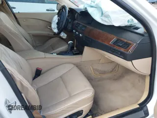 2007 BMW 5 Series 530i with VIN WBANE73537CM56751, listed as a IAAI auction lot 41461577 with 218,059 mi miles. Bid and sale history available at carsss.com. Image 5.