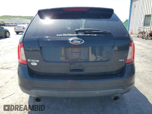 2011 Ford Edge SEL with VIN 2FMDK3JCXBBA00722, listed as a Copart auction lot 53828905 with 254,327 mi miles and Salvage Title. Bid and sale history available at carsss.com. Image 6.