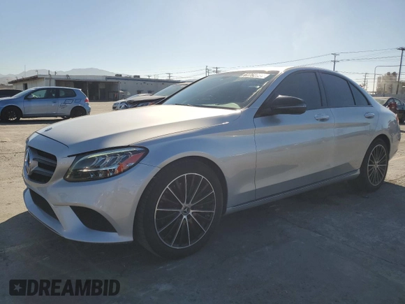 2021 Mercedes-Benz C 300 with VIN W1KWF8DB8MR632402, listed as a Copart auction lot 67762734 with 38,922 mi miles and Salvage Title. Bid and sale history available at carsss.com. Image 1.